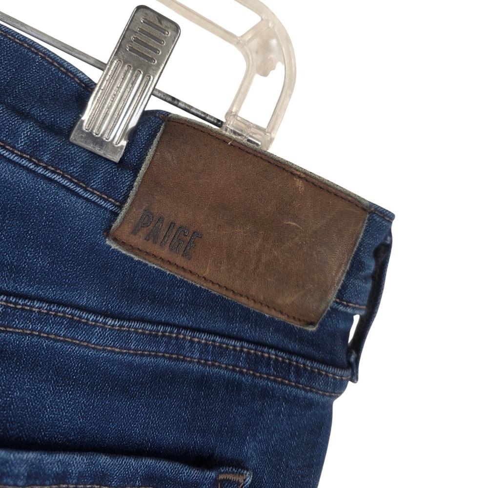 Paige Federal Blue Jeans Slim Straight Mens 33x33 (fits 32-34) Soft Stretch $209 - Picture 8 of 14